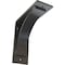 Ekena Millwork Morris Steel Bracket, Hammered Gray 3"W x 8"D x 8"H BKTM03X08X08MOHGY - alternate 1
